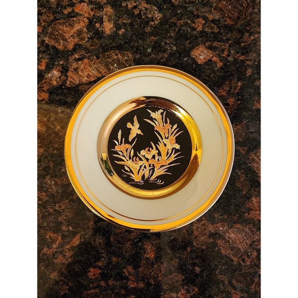 Chokin Other - 1987 Vintage Expressive Designs Chokin 24kt Gold Decorative Plate Birds #147